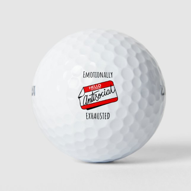 emotional erschöpft golfball (Vorderseite)
