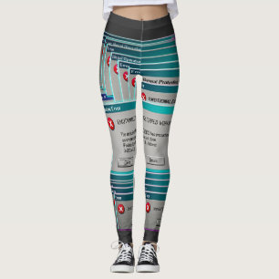 Emotional.exe Funktioniert Nicht Mehr Retro-Comput Leggings