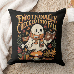 Emotional in den Herbst Herbst Halloween eingechec Kissen