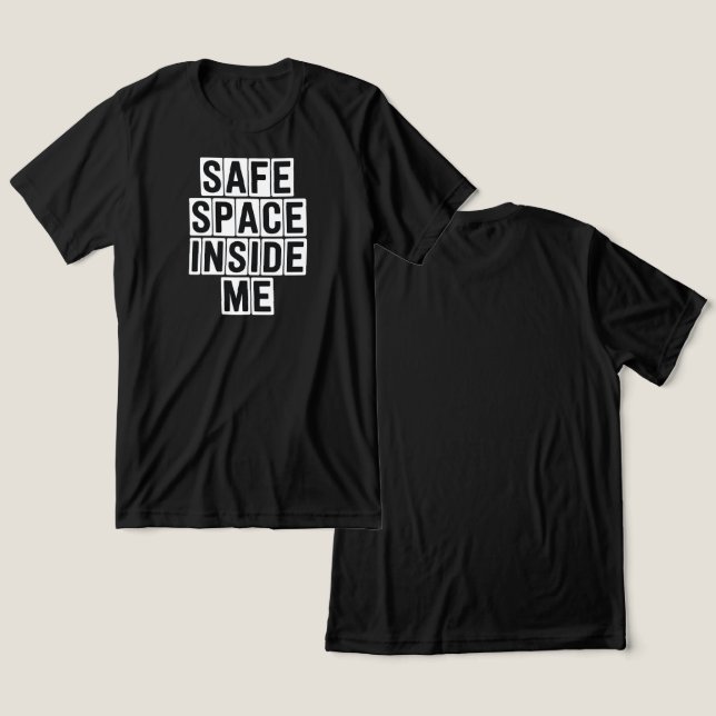 Emotional Self-Care & Safe Space  Tri-Blend Shirt (Design vorne & hinten)