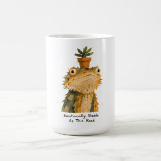 Emotional stabiles Bartagamen-Kunstwerk Kaffeetasse