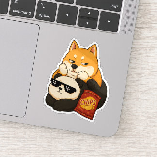Emotional unterstützt durch Snacks Sticker