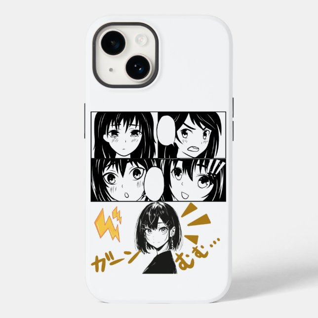Emotionale Anime-Gitter. Kein BG Case-Mate iPhone 14 Hülle (Rückseite)