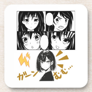 Emotionale Anime-Gitter. Kein BG Getränkeuntersetzer