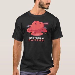 Emotionale Beschädigung Sprichwort Gamer Internet  T-Shirt
