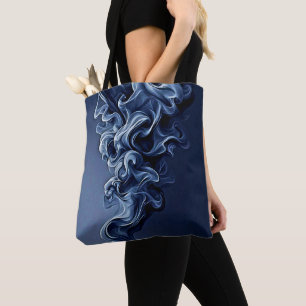 Emotionale blaue Rauchkunst Tasche