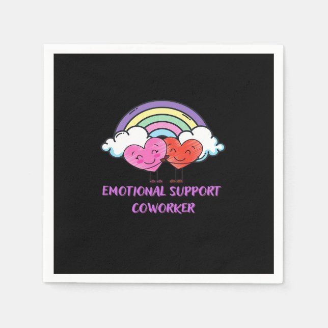 Emotionale Hilfe Coworker Classic Niedlich Serviette (Vorderseite)