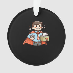Emotionale Hilfe Coworker Classic Viral Meme Ornament
