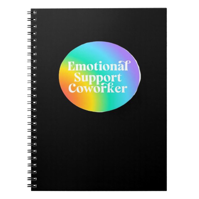 Emotionale Hilfe Coworker Funny Notizblock (Vorderseite)