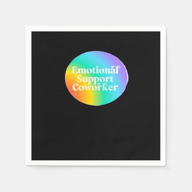 Emotionale Hilfe Coworker Funny Serviette (Vorderseite)
