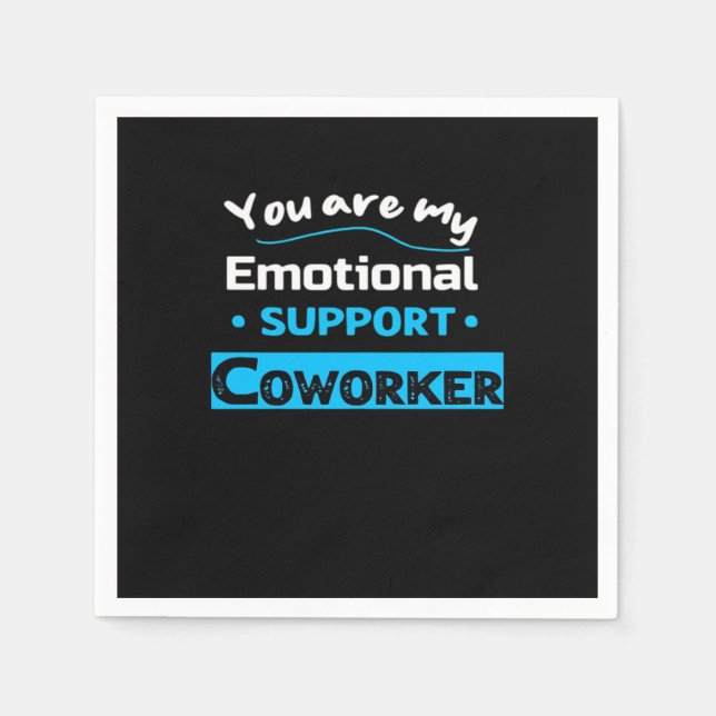 Emotionale Hilfe Coworker Funny Sloth Serviette (Vorderseite)