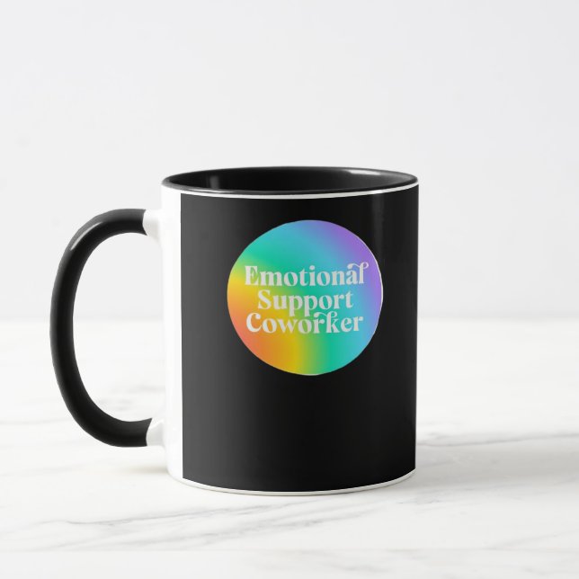 Emotionale Hilfe Coworker Funny Tasse (Links)