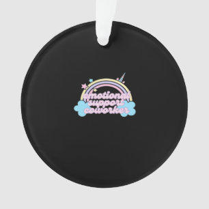 Emotionale Hilfe Coworker Pastel Rainbow Oversibel Ornament