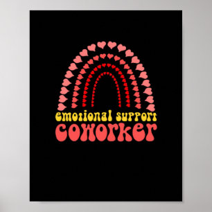 Emotionale Hilfe Mitarbeiter arbeiten im klassisch Poster