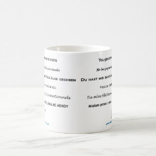 Emotionale Krabben alle oben in Ihrem Geschäft Kaffeetasse