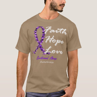 Emotionale Missbrauchsbewusstsein Glaube Hoffnung T-Shirt
