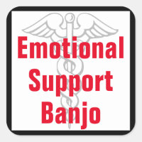 Emotionale Unterstützung Banjo - Funny Sticker