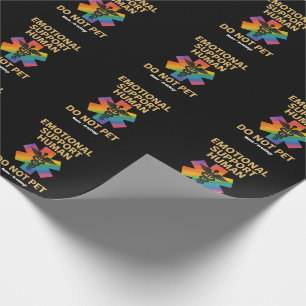 Emotionale Unterstützung Mensch nicht Pet Funny Ha Geschenkpapier