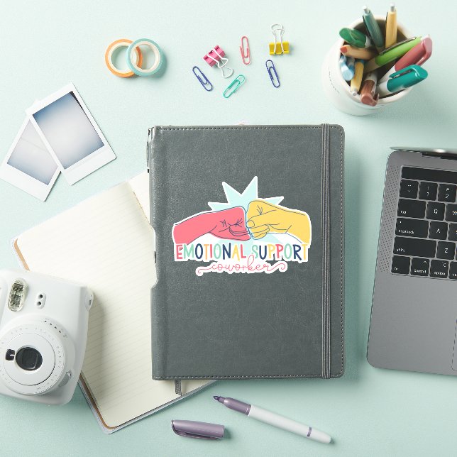 Emotionale Unterstützung Mitarbeiter Arbeit Bestie Aufkleber (iPad Hülle)