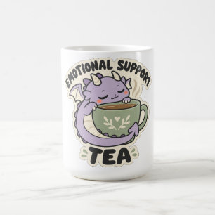 Emotionale Unterstützung Tee-Wärmelaventendrache Kaffeetasse