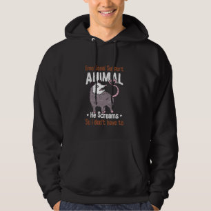Emotionale Unterstützung Tierisches Opossum-Wildpo Hoodie