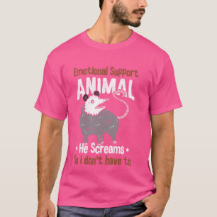 Emotionale Unterstützung Tierisches Opossum-Wildpo T-Shirt