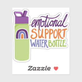 Emotionale Unterstützung Wasser Flasche Vinyl Aufk Aufkleber