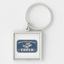 Emotionale Unterstützungs-LKW-Vintage-Patch-Design