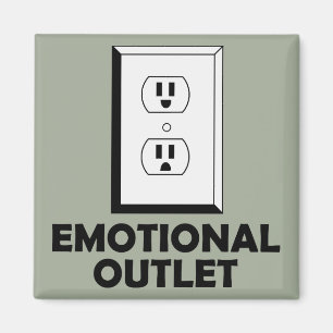 Emotionaler Ausgang Lustiger Kühlschrankmagnet Ref