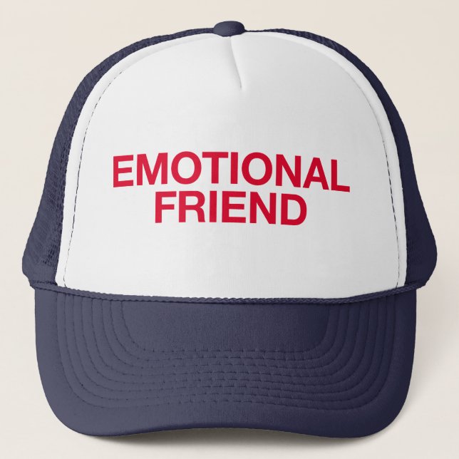 EMOTIONALER FREUND-Spaßslogan-Fernlastfahrerhut Truckerkappe (Vorderseite)