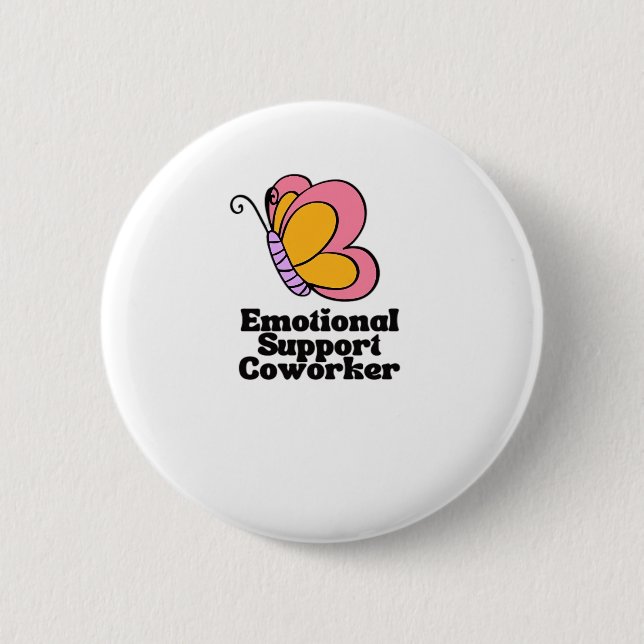 Emotionaler Helfer - Funny Work Bestie Button (Vorderseite)