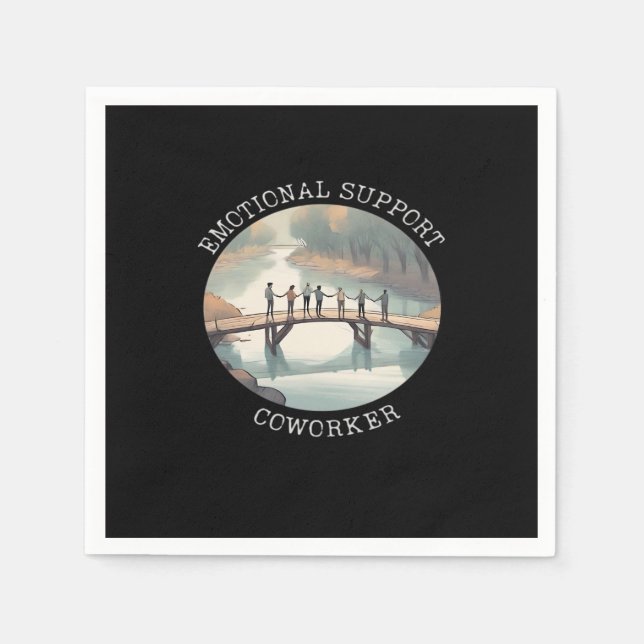 Emotionaler Helfer Motivierend Begleiter Serviette (Vorderseite)