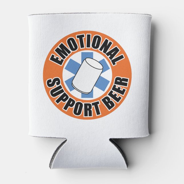 Emotionaler Support Bier - Kühler Dosenkühler (Vorderseite)