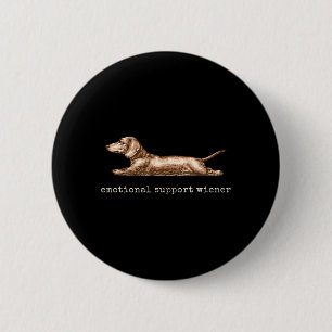 Emotionaler Unterstützungs-Dackel Lustiger Dachshu Button