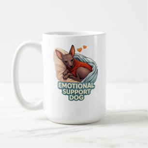 Emotionaler Unterstützungs Hund Xoloitzcuintli Kaffeetasse