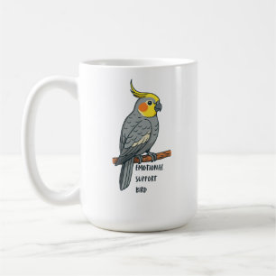 Emotionaler Unterstützungsvogel Nymphensittich Kaffeetasse