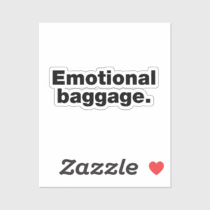 Emotionales Gepäck Aufkleber