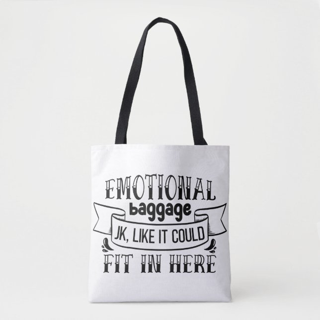 Emotionales Gepäck, das so aussieht, als könnte es Tasche (Vorderseite)