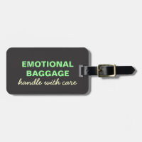 Emotionales Gepäck: Handgriff mit Vorsicht - grün,