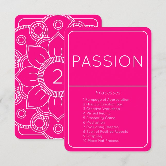 Emotionales Guidance Scale Passion Law of Attracti Einladung (Vorne/Hinten)