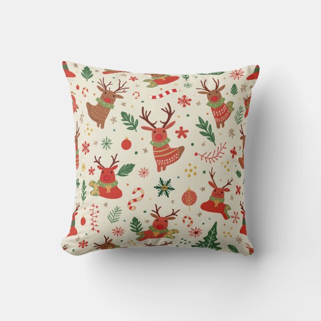 Emotionales Weihnachtspolster Kissen (Vorderseite)
