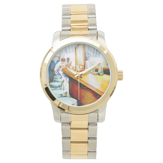 Emotionell zu motivieren, Logik zu rechtfertigen Armbanduhr (Vorderseite)