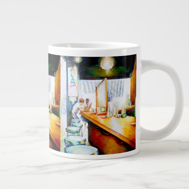 Emotionell zu motivieren, Logik zu rechtfertigen Jumbo-Tasse (Rechts)