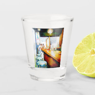 Emotionell zu motivieren, Logik zu rechtfertigen Schnapsglas