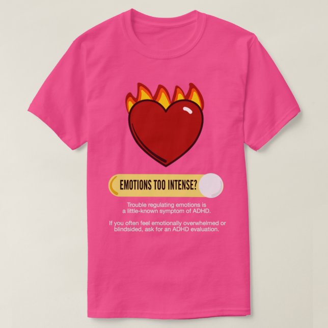Emotionen ADHS Bewusstsein T-Shirt (Design vorne)