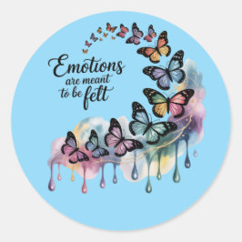 Emotions Are Meant to Be Felt – Butterfly Sticker