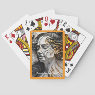 "Emotive Lines of Gold" Spielkarten