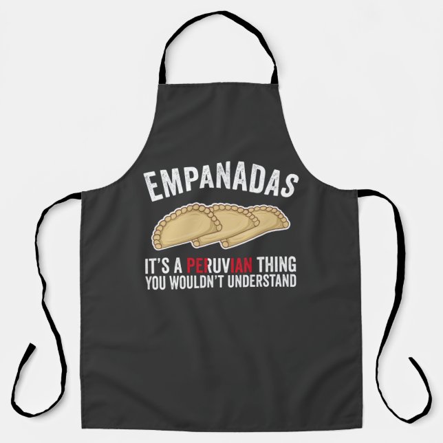 Empanadas Es ist eine peruanische Sache, die man n Schürze (Vorderseite)