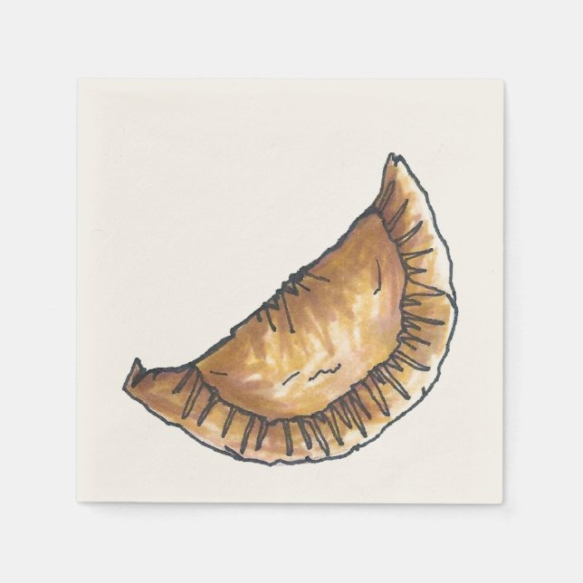 Empanadas Latin South American Fried Chestry Serviette (Vorderseite)