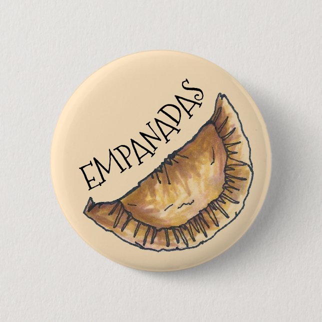 Empanadas Latin South American Fried Pastries Food Button (Vorderseite)